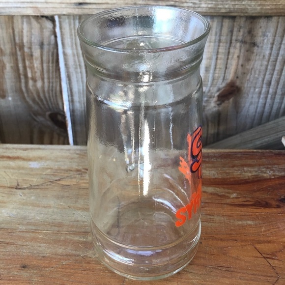 Vintage SU Syracuse University 20oz Clear Glass Beer Stein Mug - Picture 2 of 6